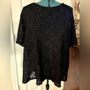 Motherhood Maternity, Black Lace Blouse, XL